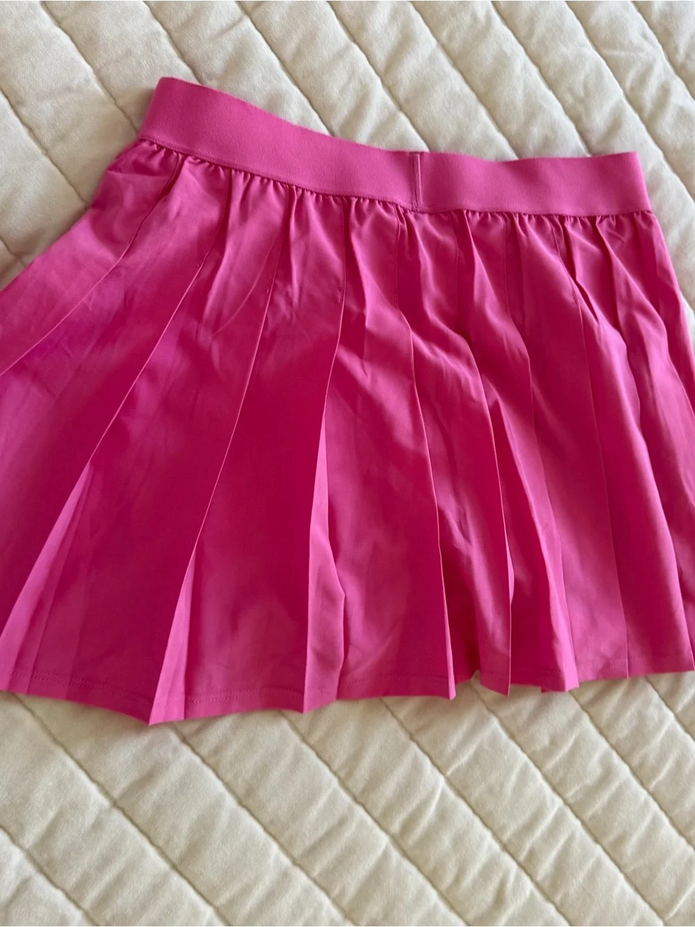 ALO Yoga Hot Pink Pleated Skater Skirt